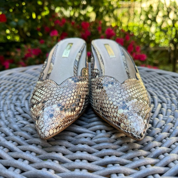 Louise et Cie Kirina Scalloped Mule Pastello Python Sz 7 - Picture 5 of 12